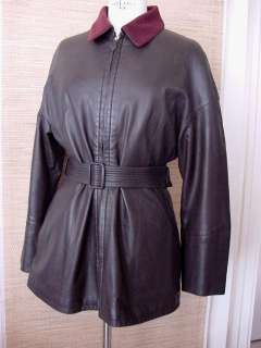 HERMES Leather Vintage Jacket 2DIE4 SENSATIONAL sz38/6  