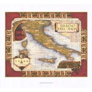 Wine Map of Italy   Poster (21 x 17)