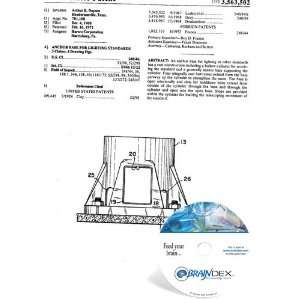 NEW Patent CD for ANCHOR BASE FOR LIGHTING STANDARDS 