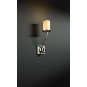  Sonoma Nickel Waterfall Cylinder 1 Light Sconce