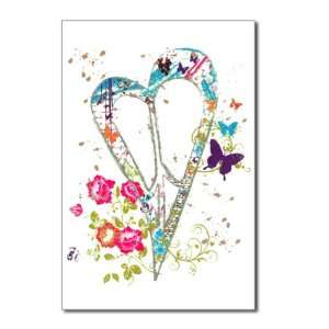   Pack) Flowered Butterfly Heart Peace Symbol Sign 