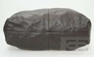Furla Dark Brown Pebbled Leather Hobo Bag  