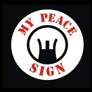 Guns   My Peace Sign (Rifle Scope) Graphic Decal for Cars Trucks Home 