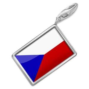 FotoCharms Czech Republic Flag   Charm with Lobster Clasp For Charms 