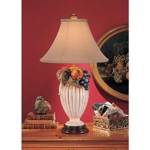 Wildwood Lamps 4698 Fruit 1 Light Table Lamps in Hand Decorated Tuscan 