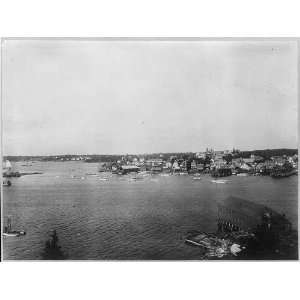  Birds eye view of Boothbay Harbor,Lincoln County,Maine,ME 