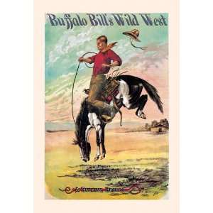 Buffalo Bill A Bucking Bronco 20x30 poster 