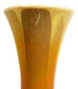 IMPERIAL   Art Glass   Lead Lustre   10 Vase Orange  