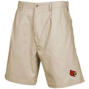    Louisville Cardinals Khaki Pleated Shorts