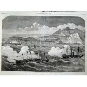  1869 Ta Army Review Dover Naval Ship Attacking Fort War 