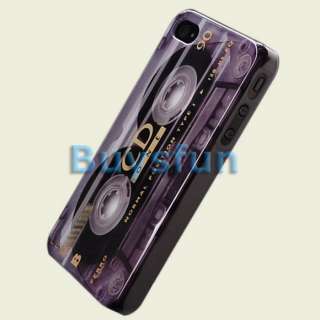 Retro look Cassette Hard Cover Case Skin for Apple iPhone 4 4G 4S 