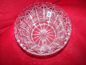 POLTAR CRYSTAL BOWL 3 TALL X 6 WIDE AT THE TOP NICE  