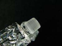 Vintage Modern Cut Glass Crystal Perfume Bottle Stopper Dresser Vanity 