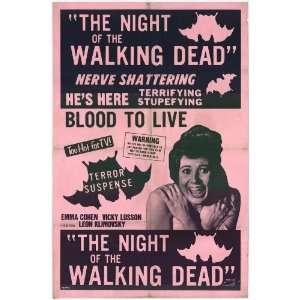  Night of the Walking Dead Movie Poster (27 x 40 Inches 