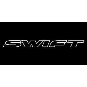 Suzuki Swift Outline Windshield Vinyl Banner Decal 36 x 3