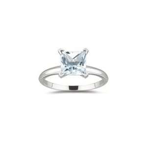  1.19 Cts Sky Blue Topaz Solitaire Ring in Platinum 9.5 