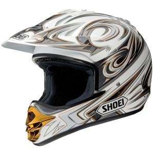  Shoei V MT Veer Helmet   Medium/White Automotive