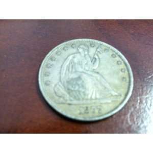  1877 Liberty Seated Half Dollar    Fine Condition 