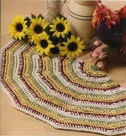 Crochet Rugs 6 Crochenit Floor Rugs Mats Patterns  