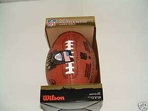 OFFICAL NFL WILSON LEATHER GAME FOOTBALL WTF1100  