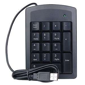  17 Key USB Numeric Keypad (Black) Electronics