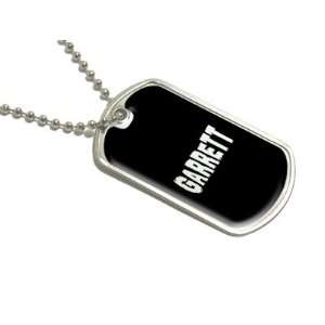  Garrett   Name Military Dog Tag Luggage Keychain 