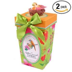   Bottoms, 10 Ounce Orange Gift Boxes with Birds Nest (Pack of 2