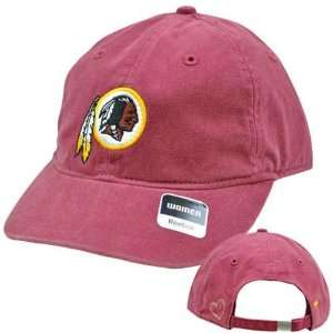 NFL Washington Redskins Maroon Red Relaxed Womens Ladies Heart Cap Hat 
