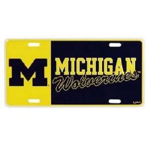 University Of Michigan Car Tag Color Block Case Pack 48 