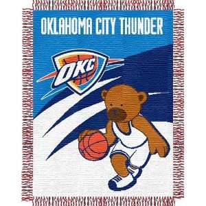 Oklahoma City Thunder NBA Triple Woven Jacquard Throw (Baby Series 