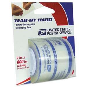  Tear By Hand Packaging Tape   2 x 800, Clear(sold in packs 