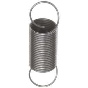 Music Wire Extension Spring, Steel, Inch, 0.85 OD, 0.055 Wire Size 