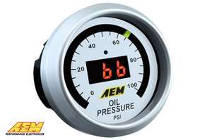 AEM Gauge Kit Digital Oil Pressure 0 to 100psi 30 4401  