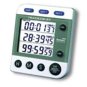 Thomas 5008 Traceable Three Alarm Timer, 0.01 Percent Accuracy, 2 