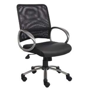  Boss Mesh Back W/ Pewter Finish Task Chair Furniture 