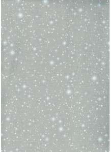 SPACE NEW FRONTIER STARS ON GRAY~ Cotton Quilt Fabric  