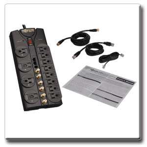  Tripp Lite HT1210SAT3 Home Theater Surge Protector, 2880 