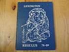 1980 Lexington Junior High School Yearbook CA  