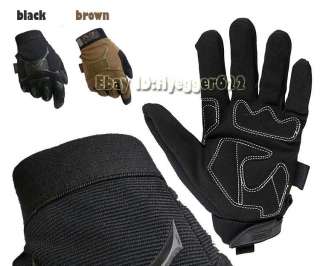   Airsoft/Swat/Military/Army TACTICAL Gloves BLACK/BROWN S/M/L/XL  