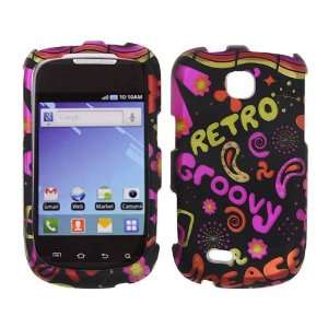 T499 / Dart   Transparent Retro and Groovy on Black Rubberized Design 