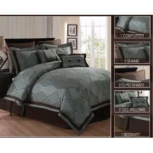   in a Bag Calypso Blue Luxury Comforter Set   Size King