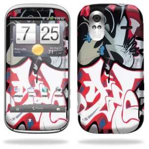  Decal Cover for HTC Amaze 4G T Mobile Cell Phone Skins Graffiti Mash 