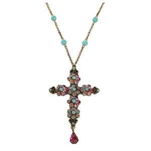 catching Cross Medallion Necklace by Michal Negrin Designed with Hand 