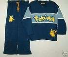 NWT Pokemon Pikachu Sweatsuit Outfit Set Size 3 New