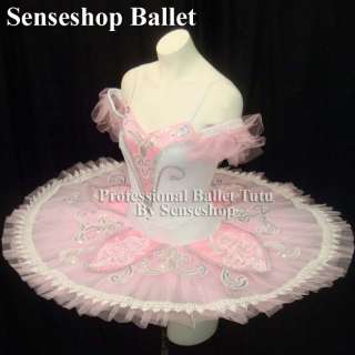PRE   ORDER) Classical Ballet Tutu   White Pink   Made to Order 