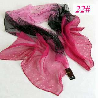   100% silk floral print multi color rose grass leopard soft long scarf