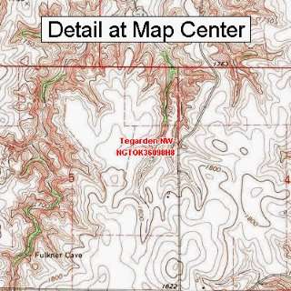 USGS Topographic Quadrangle Map   Tegarden NW, Oklahoma (Folded 