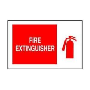 Sign,10x14,fire Extinguisher,aluminum   BRADY  Industrial 