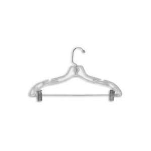   Clear 17 Combination Hanger w/ Clips [ Bundle of 25 ]