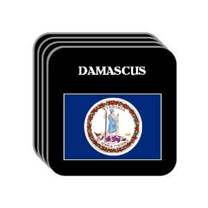  US State Flag   DAMASCUS, Virginia (VA) Set of 4 Mini 